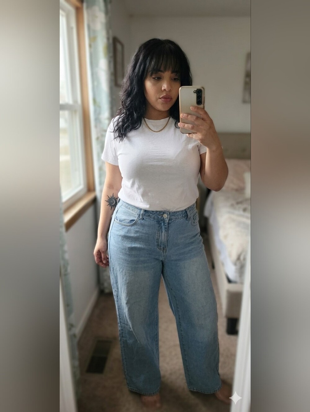 Light Blue Womans  Straight-Leg Jeans